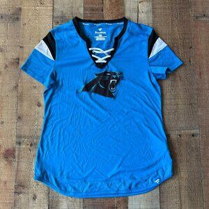 Carolina Panthers Womens Fanatics Sports Tee Blue/Black M